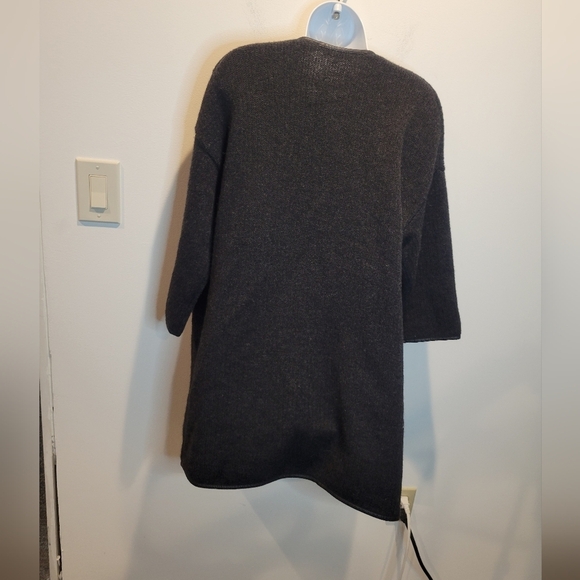 Vince size s wool/cashmere blend grey open front cardigan small flaw - Picture 4 of 8